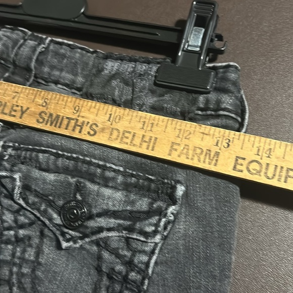 True Religion washed blk distressed jeans - Picture 10 of 15